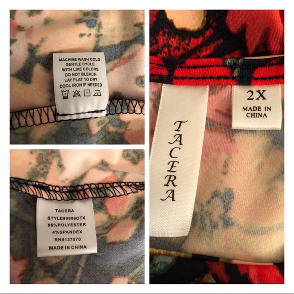 ❌SOLD❌Multi-Color Floral Dress w Long Sleeves Plus - Picture 7 of 8